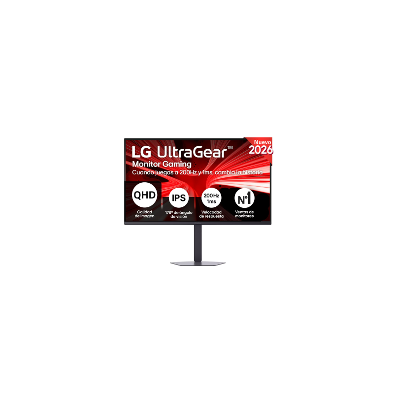 Monitor Lg, 32", 32g600a-B, 81,3 Cm, 2560 X 1440 Pixeles, Quad Hd, Lcd, 1 Ms, Negro