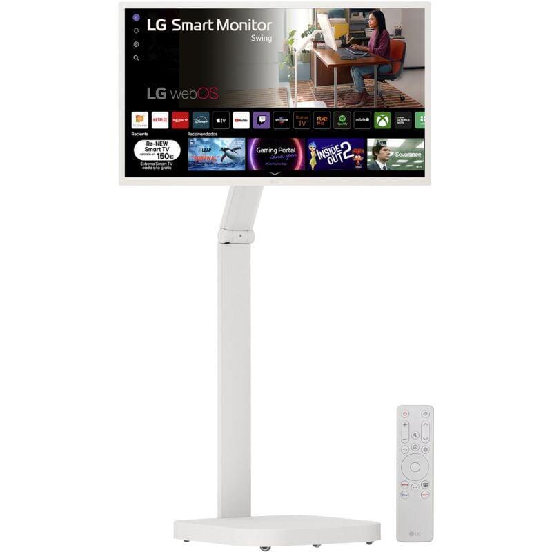Monitor Lg Smart Monitor Swing 32sr50faw W 32" Full Hd 60 Hz 5 Ms Ips Altavoces Integrados Blanco
