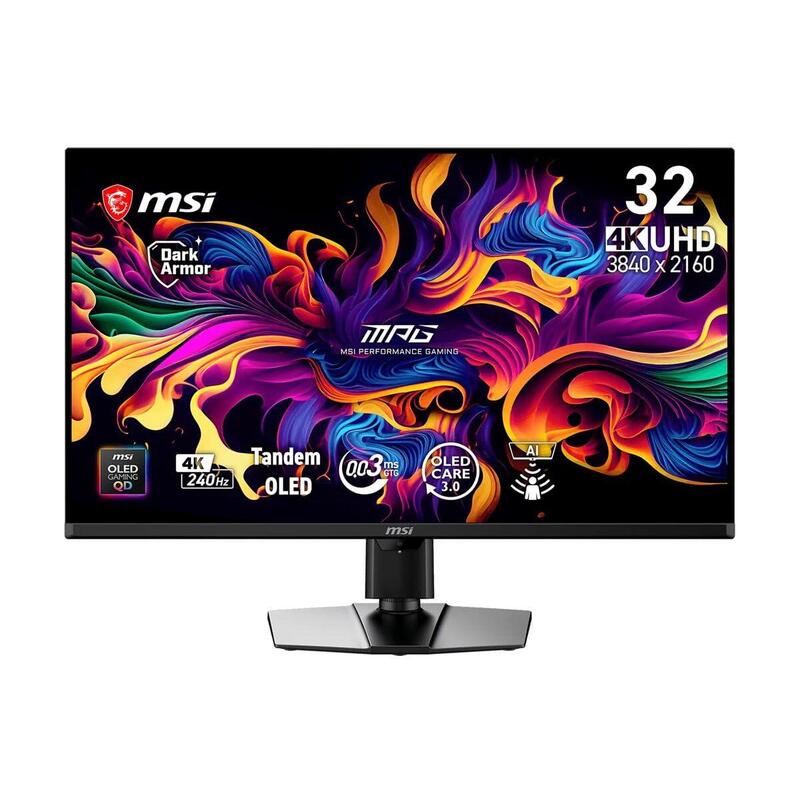 Monitor  Msi 31,5" (3840x2160) Msi Mpg 322urde Qd-Oled X24 4k Qd-Oled 0,03ms 240hz Hdmi Displayport Usb-C Vesa