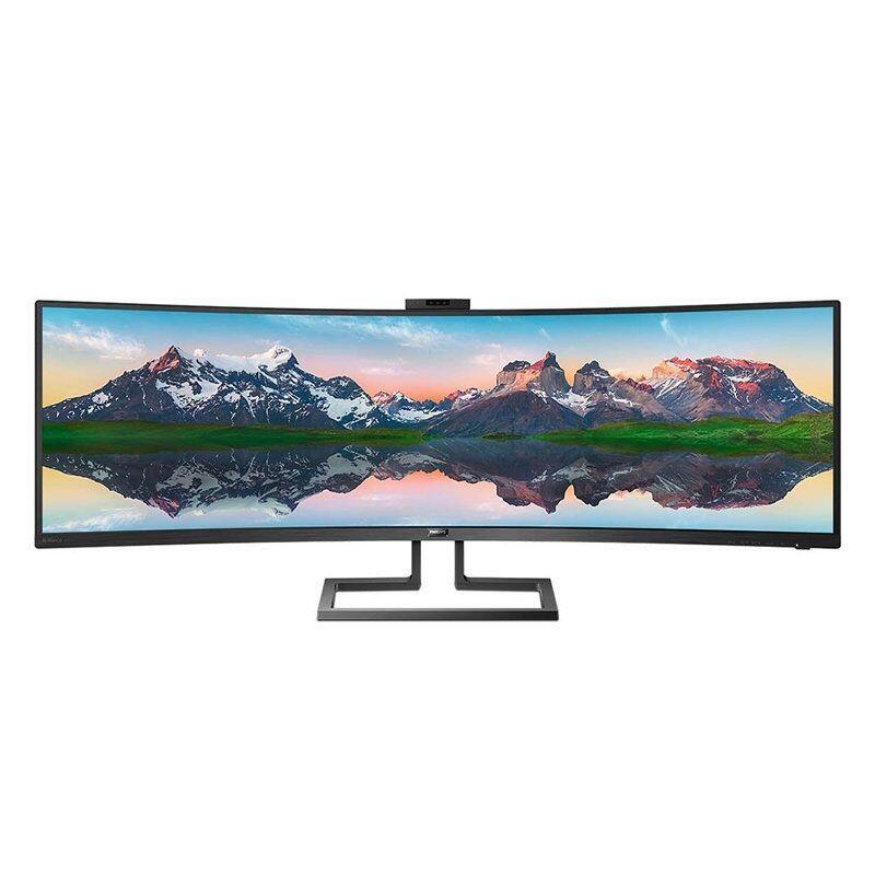 Monitor Phlips 49 5k-Uhd Ultra Panoramico Webcam Integrada Usb-C Hdmi Dp Hub Usb Kvm-Integrado