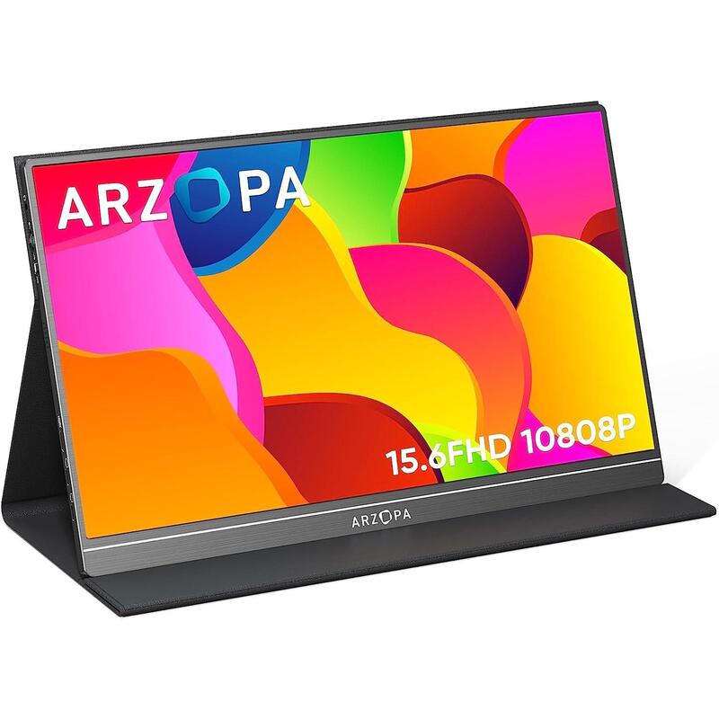 Monitor Portátil Arzopa S1 Table De 15.6" 1080 Fhd Ips Con Hdmi Usb C Para Pc Mac Ps5 Nintendo Switch