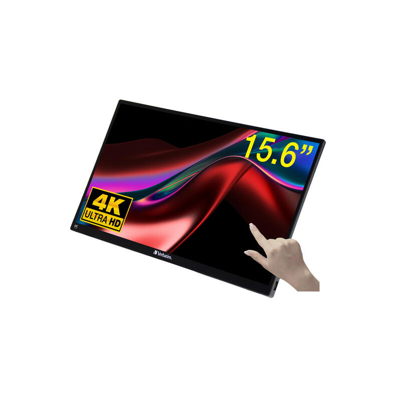 Monitor Portátil Táctil Verbatim Pmt-15-4k 15.6' 4k Negro