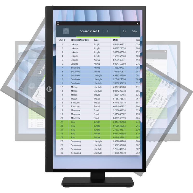 Monitor Reacondicionado Hp P22h G4 Fhd 54,61 Cm (21,5''), Ips,Full Hd,Negro 1 Año De Garantia