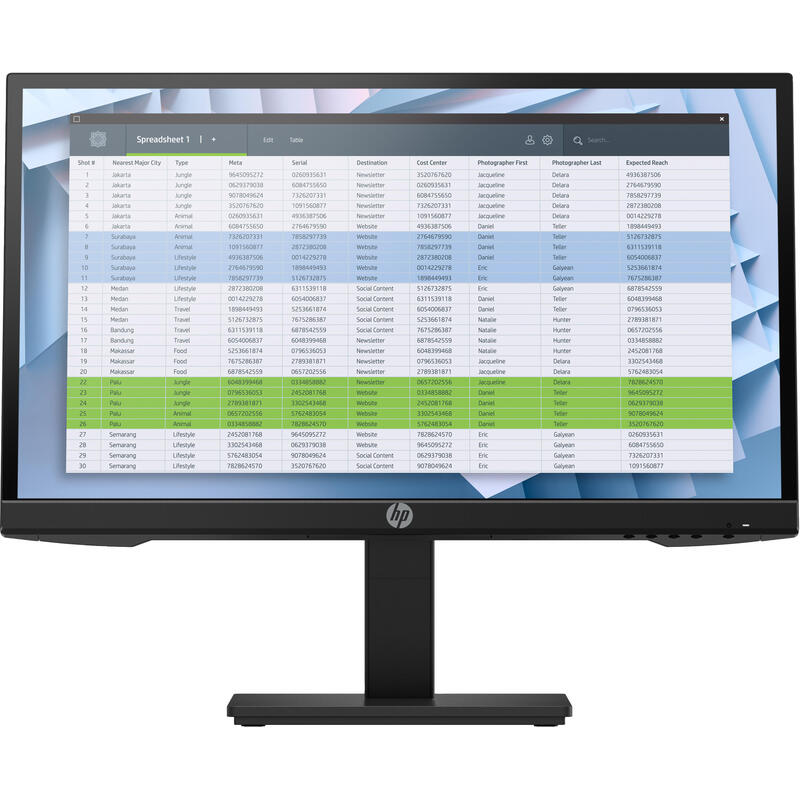 Monitor Reacondicionado Hp P22h G4 Fhd 54,61 Cm (21,5''), Ips,Full Hd,Negro 1 Año De Garantia