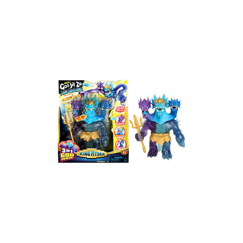Moose Toys Heroes Of Goo Jit Zu - Deep Goo Sea S9 Triple Goo Pack King Hydra, Figura De Juguete 42576