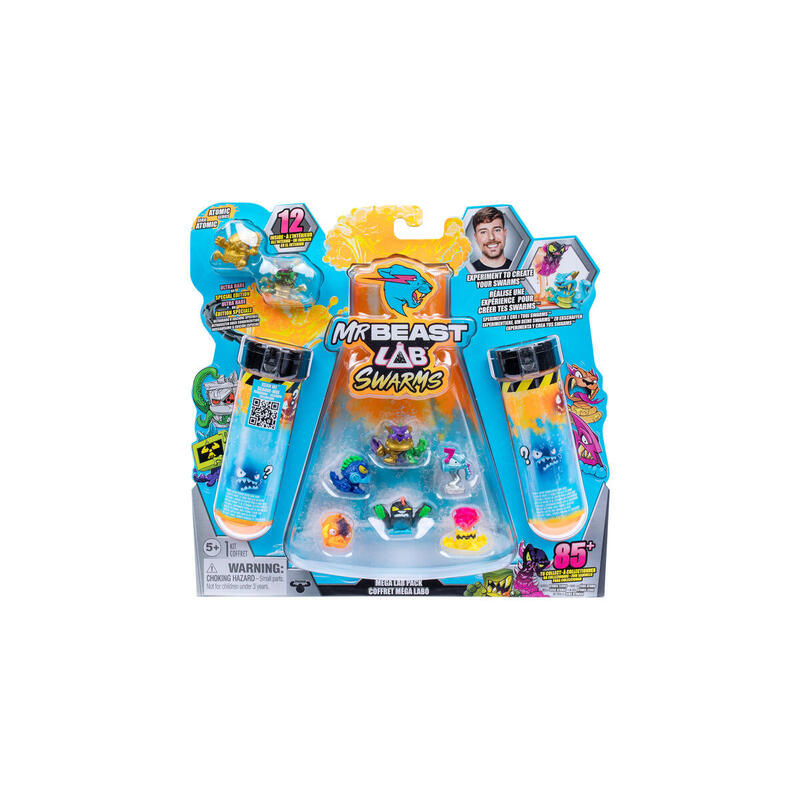 Moose Toys Mrbeast Lab Swarms S2 Mega Lab 12 Pack - Tipo 1, Figuras De Juguete, Artículos Surtidos 24749