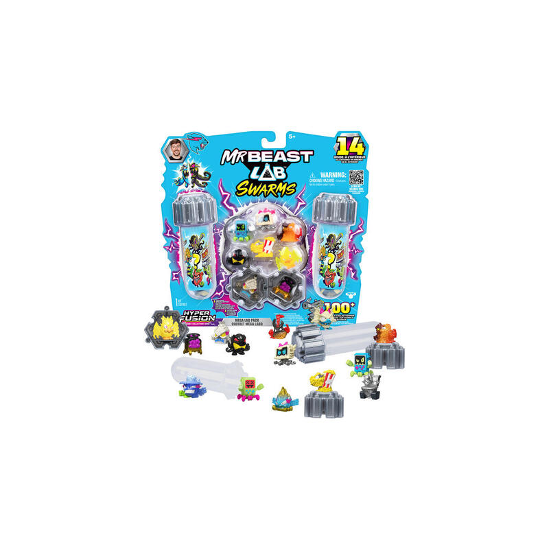 Moose Toys Ltd. Mrbeast Lab Swarms S3 Mega Lab 14 Pack - Milk Bones (Sortierter Artikel) 24788