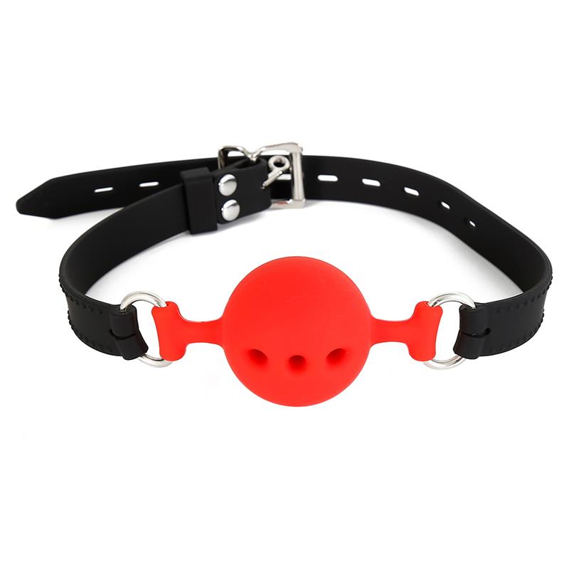 Mordaza Bola Silicona Transpirable M - 4.5 Cm