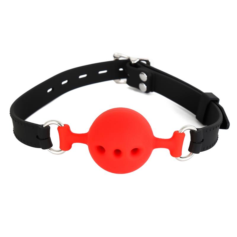 Mordaza Bola Silicona Transpirable M - 4.5 Cm