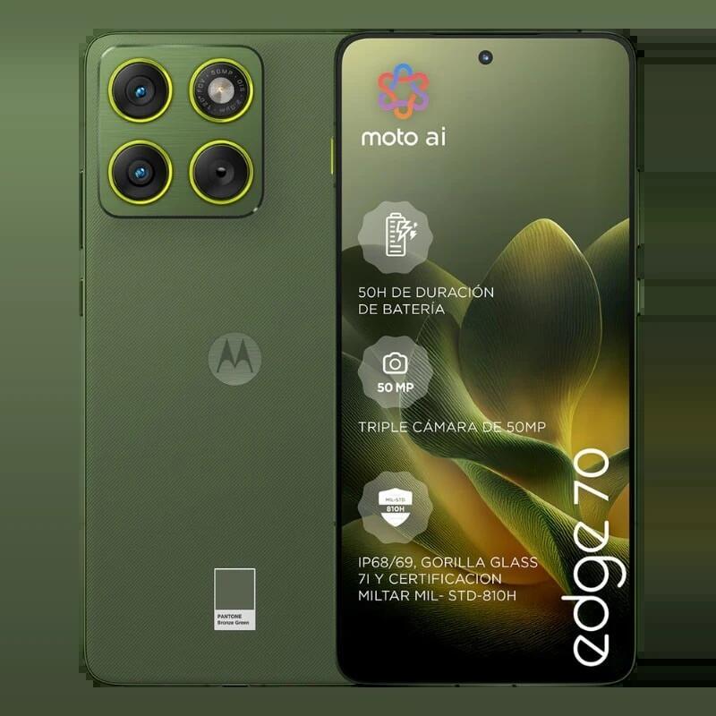 Motorola Edge 70 5g Dual Sim 512 Gb Verde Snapdragon 7 Gen 4 12gb De Ram Pantalla De 6.7" - Desprecintado