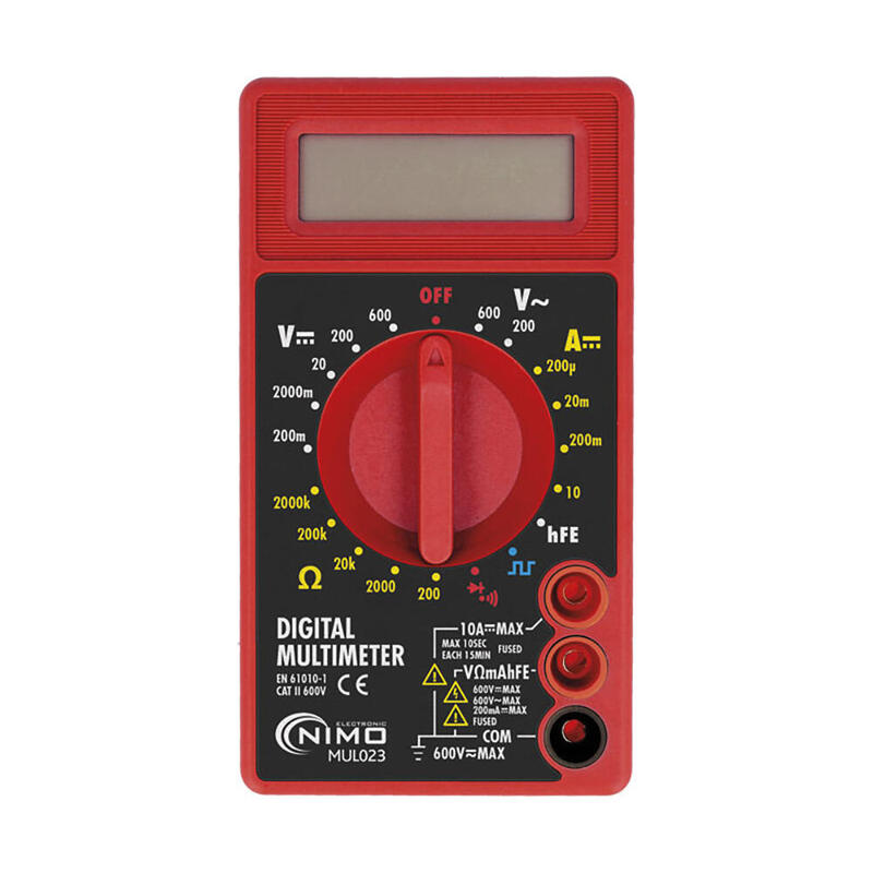 Multimetro Digital 3 1/2 Digitos Cat.Ii 600v Nimo