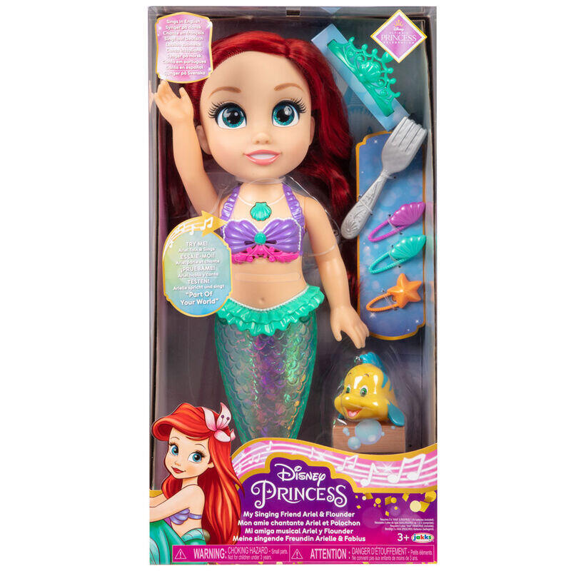 Muñeca Ariel La Sirenita Disney 38cm Musical