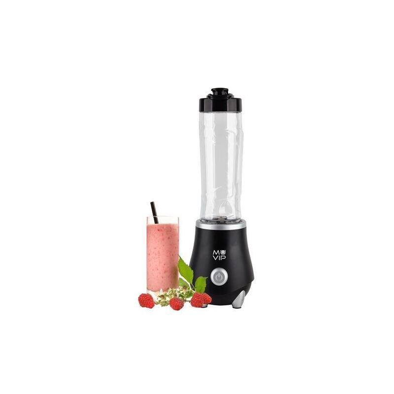 Muvip Batidora De Vaso 250w 600ml - Chuchillas De Acero Inoxidable - Bloqueo De Seguridad