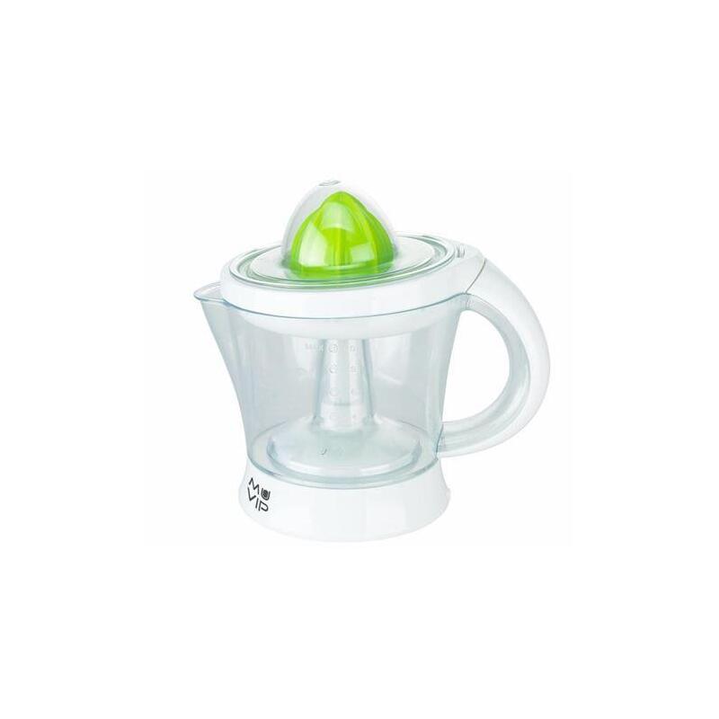 Muvip Exprimidor Electrico 40w - Deposito De 1l - Rotacion En Ambos Sentidos - Desmontable Para Facil Limpieza