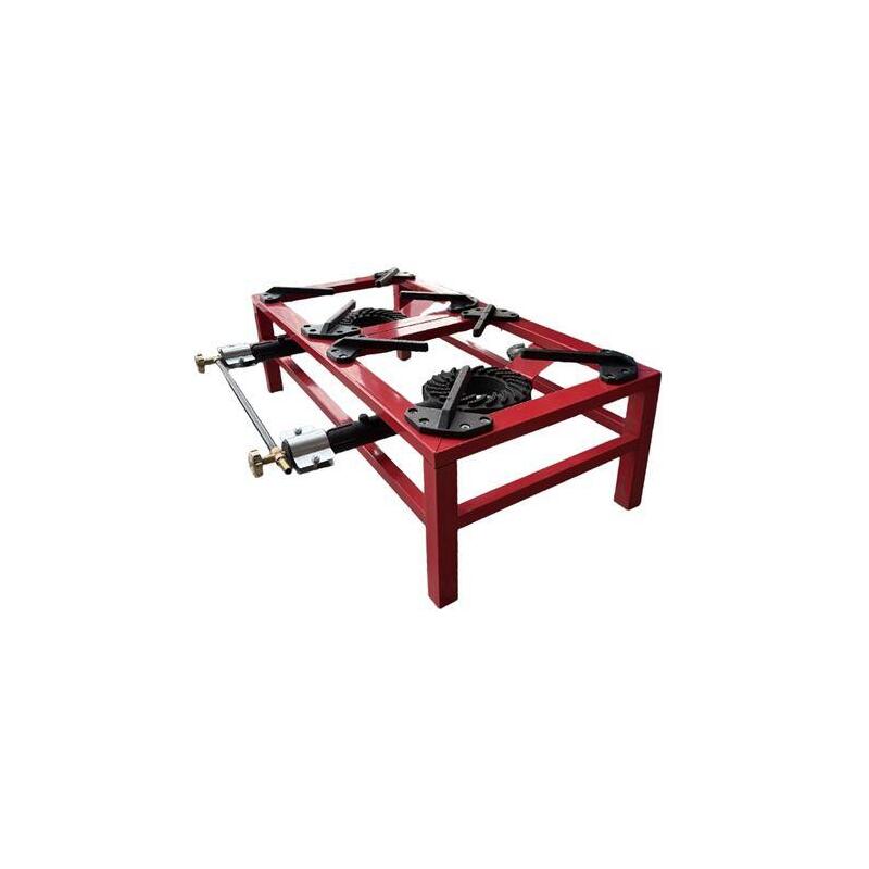 Muvip Mv0629 Hornillo A Gas Portatil Reforzado - Quemador De Hierro Fundido - Potencia 15kw - Llave De Regulacion De