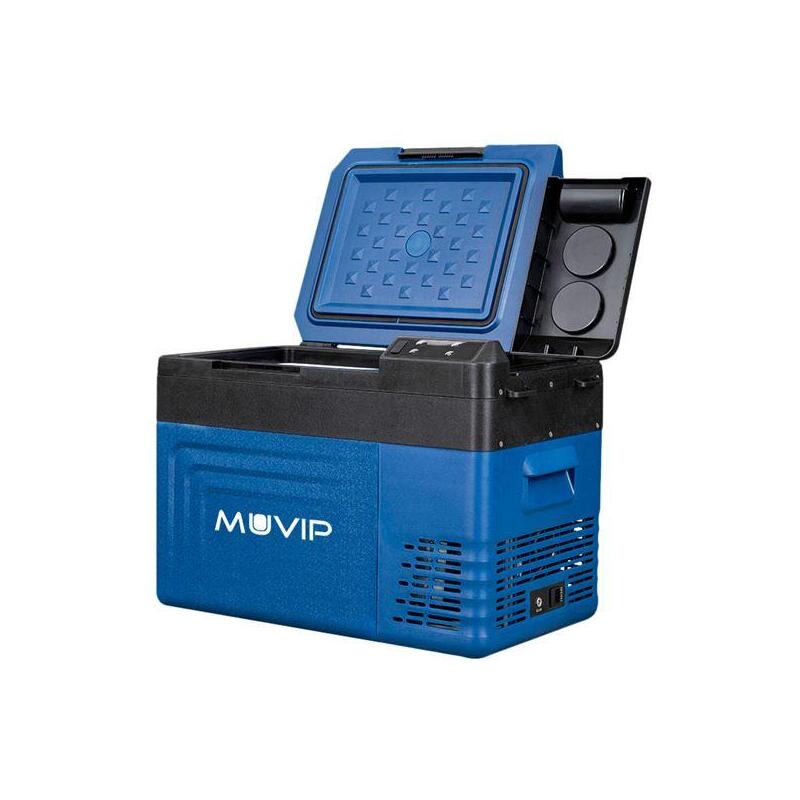 Muvip Nevera Compresor Portatil Blue 24 Litros - Asas De Transporte - Compresor Silencioso - Color Azul