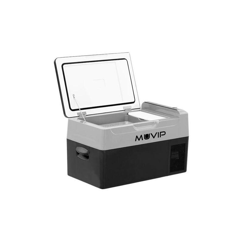 Muvip Nevera De Compresor Portatil 20 Litros 50w - Asas De Transporte - Compresor Silencioso - Color Negro