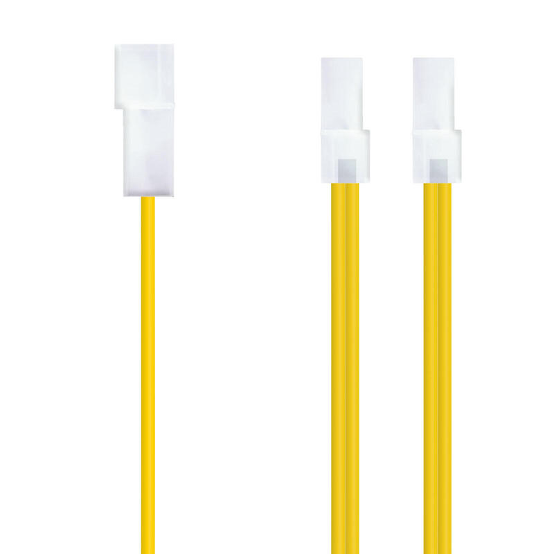 Nanocable Cable Alimentacion Molex 4pin Macho A 2x Molex 4pin Hembra 0.20m
