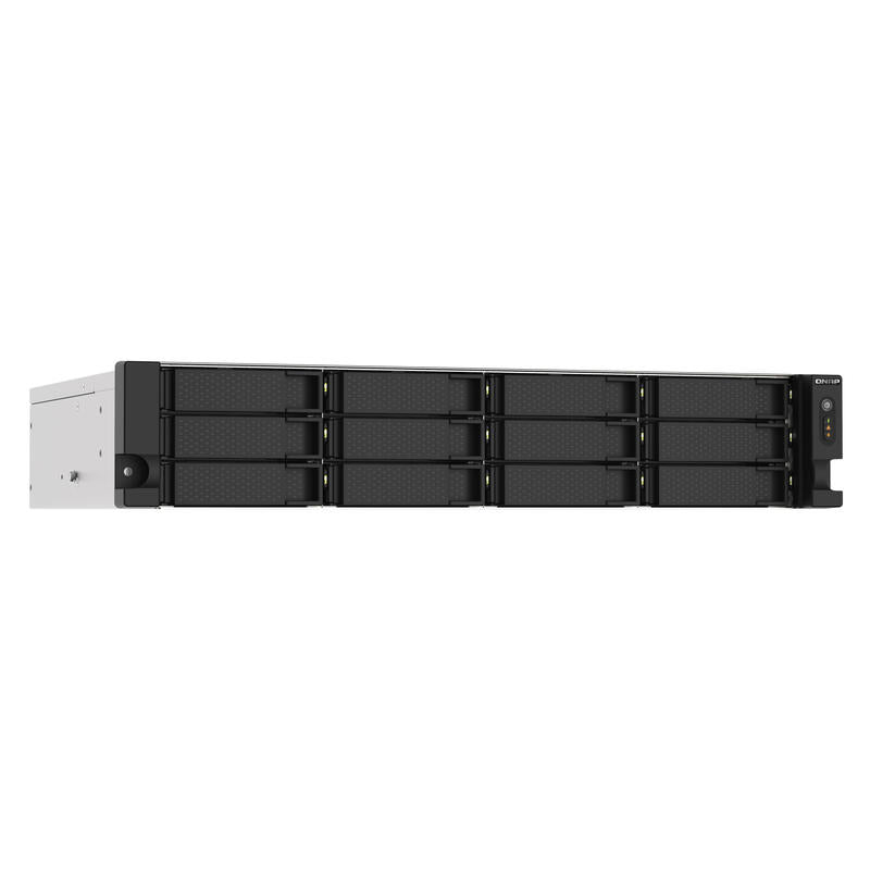 Nas Qnap Ts-1273au-Rp-8g 0/12hdd 2u Amd Ryzen V1500b, 4*2.2ghz, 8gb D4, 2.5 Gbe