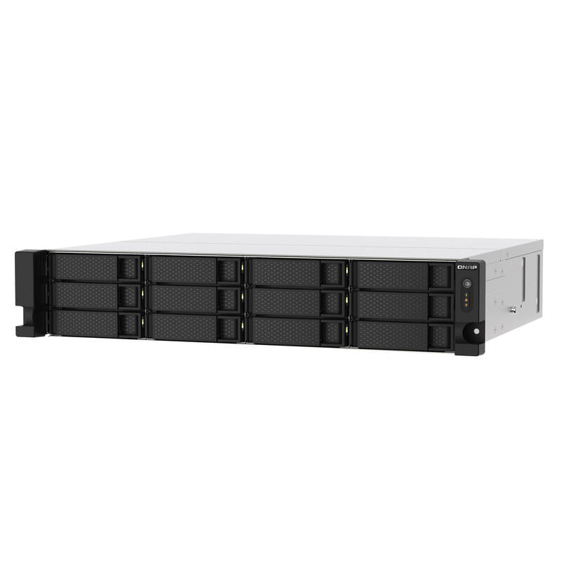 Nas Qnap Ts-1273au-Rp-8g 0/12hdd 2u Amd Ryzen V1500b, 4*2.2ghz, 8gb D4, 2.5 Gbe