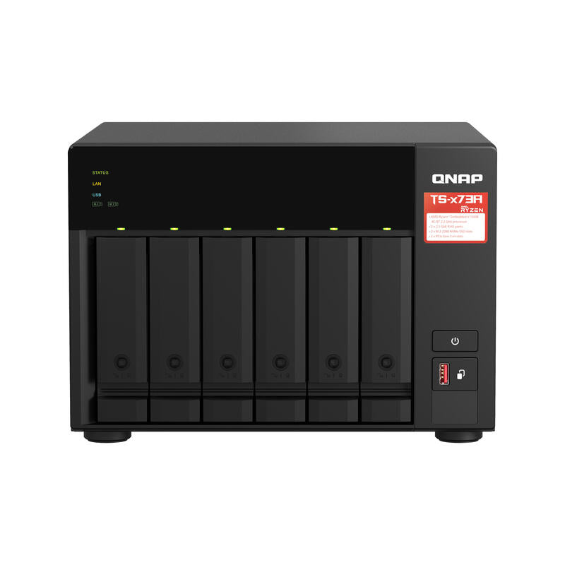 Nas Qnap Ts-673a-8g 6 Bahías 3.5'- 2.5' 8gb Ddr4 Formato Torre