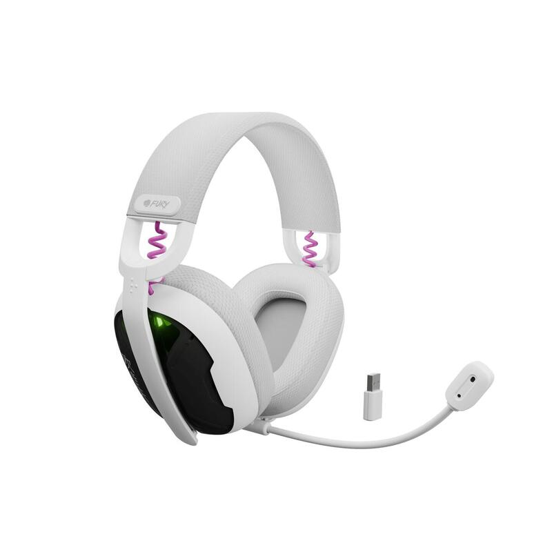Natec Fury Headset Fukiya F6 With Micrófono Wireless White