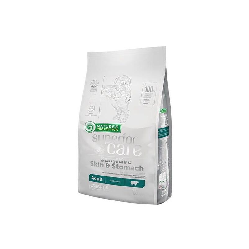 Nature'S Protection Superior Care Skin & Stomach Adult Cordero - Comida Seca Para Perros - 1,5 Kg