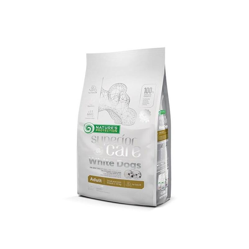Nature'S Protection Superior Care White Dogs Grain Free Adult Small Cordero - Comida Seca Para Perros - 1,5 Kg