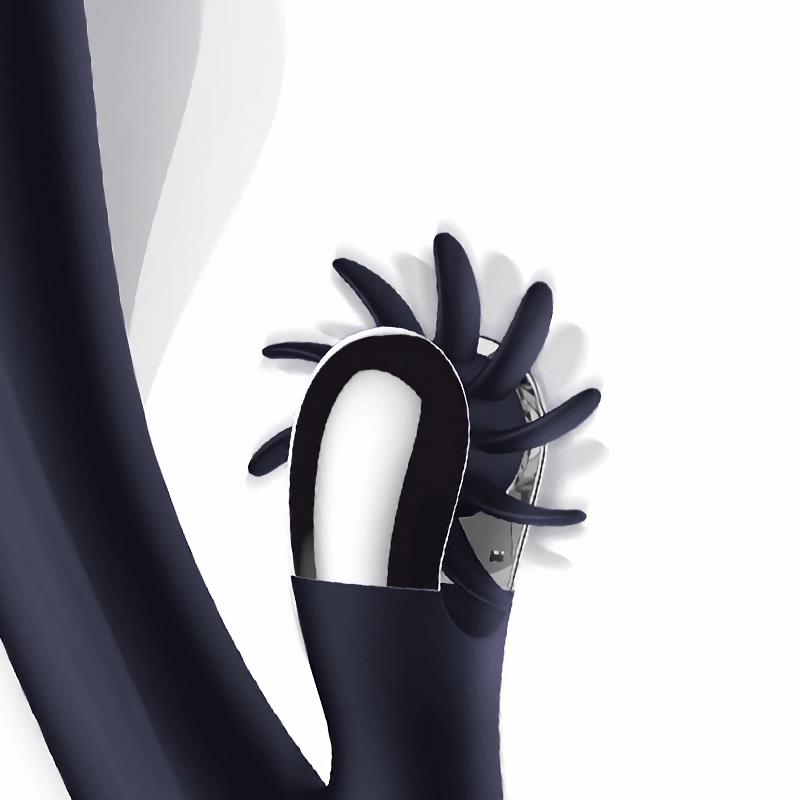Navyspace Vibrador Con Lenguas Rotadoras Azul