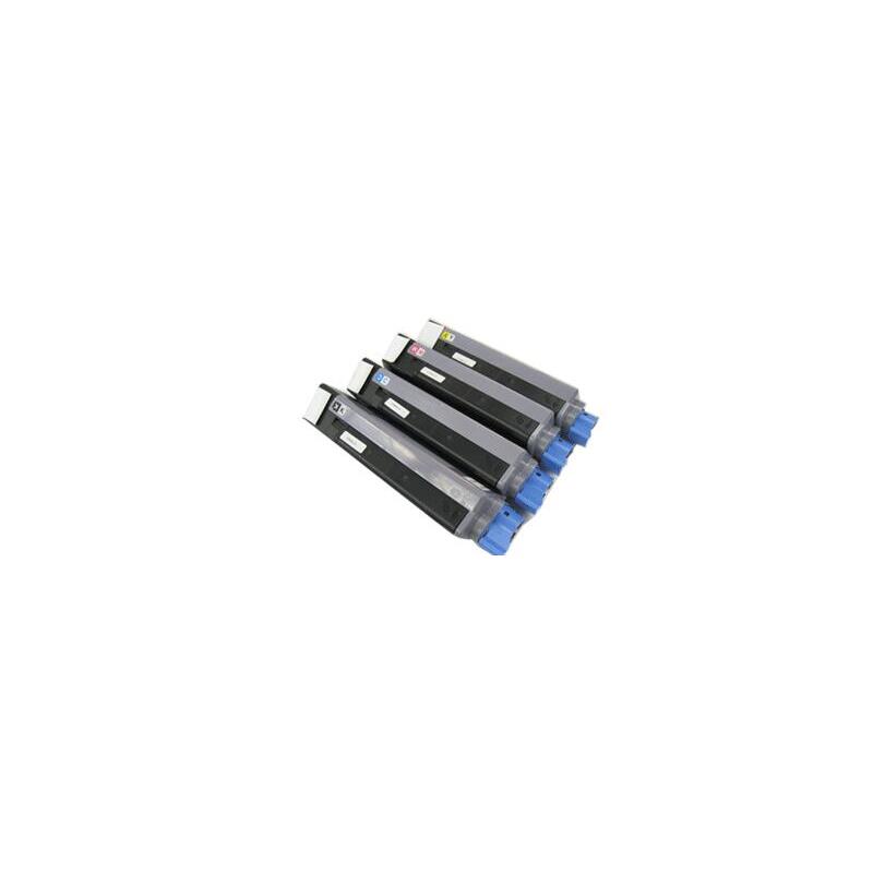 Negro Comatible Para Oki C5550 C5800 C5900 -6k 43324424