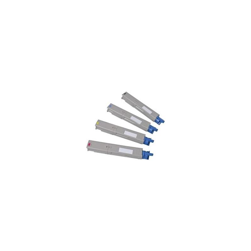 Negro Compatible Oki C 801n,801dn,C  821n, 821dn.7k 44643004