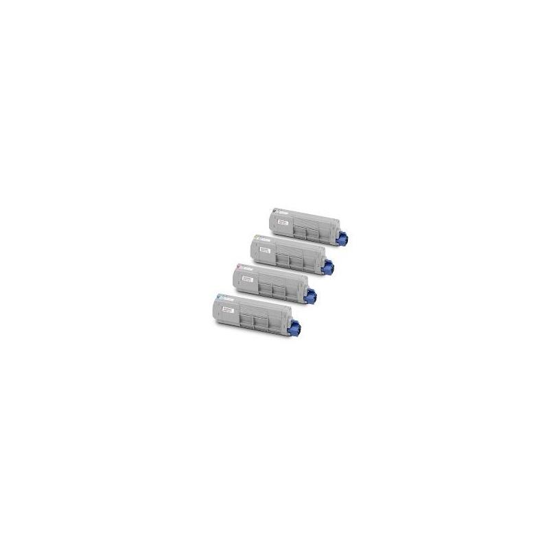 Negro Regenerado  Para Oki C610 N,C610 Dn,C610 Dtn.8k  44315308