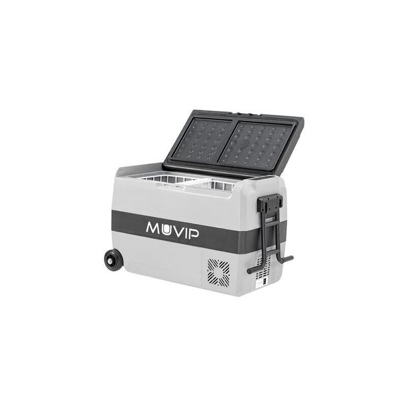 Muvip Nevera Compresor Portatil 44 Litros - Temperatura Entre -20âº/+20âº - 80w - Doble Zona - Asas De Transporte Y