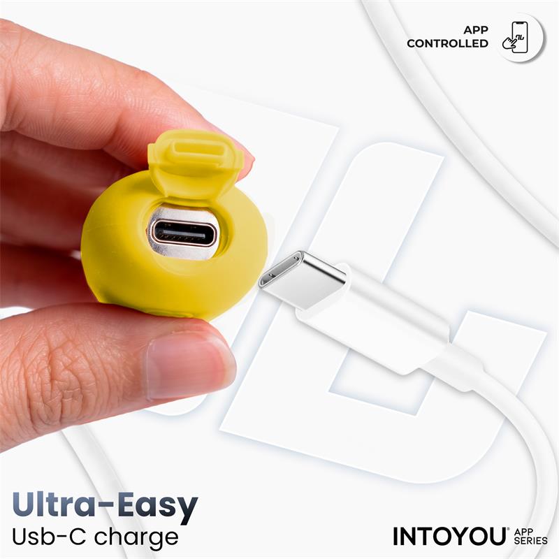Nexegg Huevo Vibrador Doble Capa Silicona App Amarillo/Púrpura
