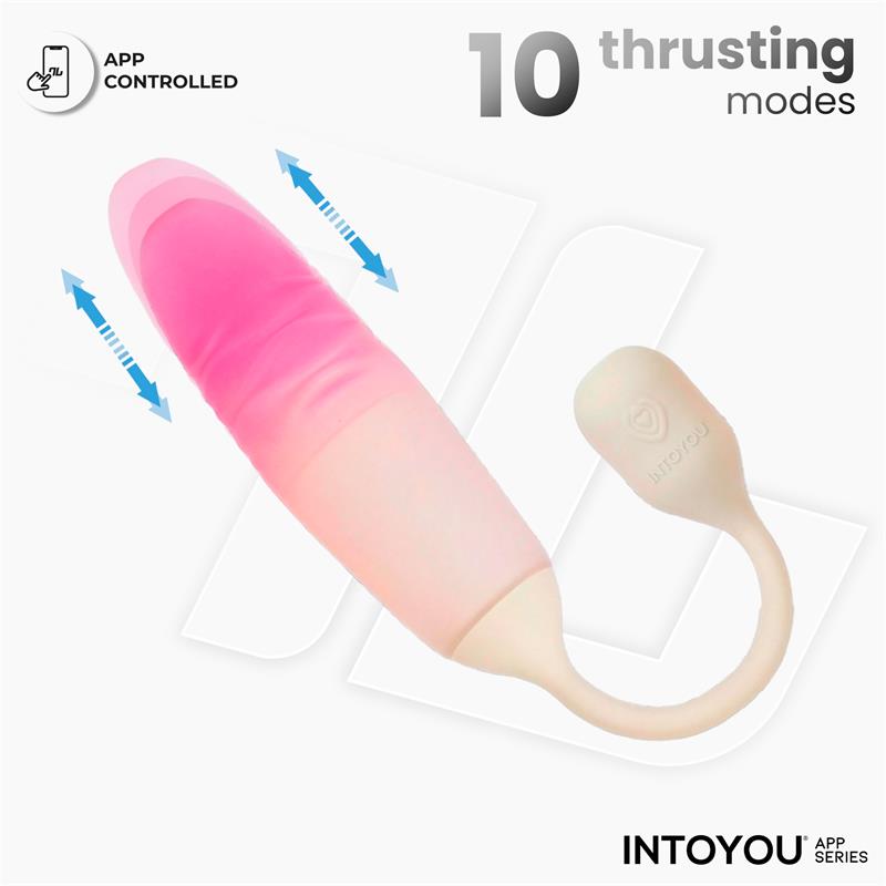 Nexegg Motion Huevo Vibrador Con Thrusting App Beige/Rosa