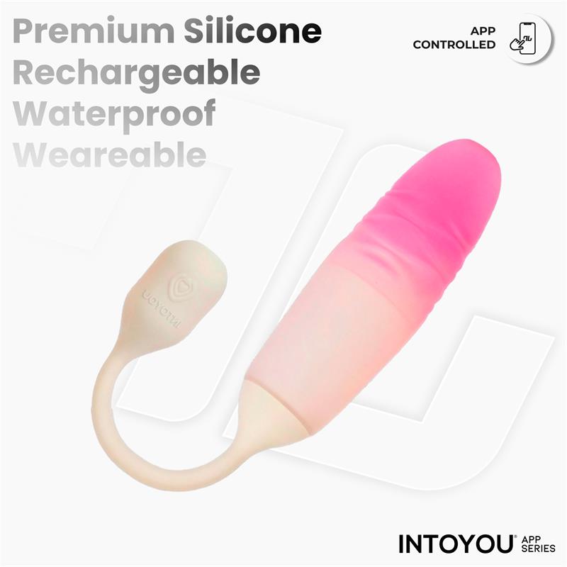 Nexegg Motion Huevo Vibrador Con Thrusting App Beige/Rosa