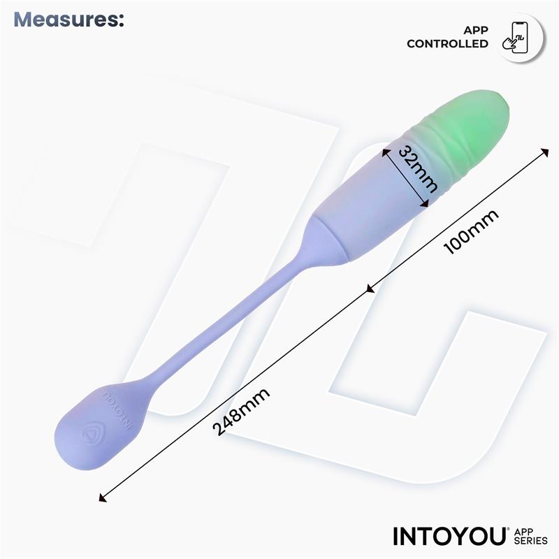 Nexegg Motion Huevo Vibrador Con Thrusting App Lila/Pistacho