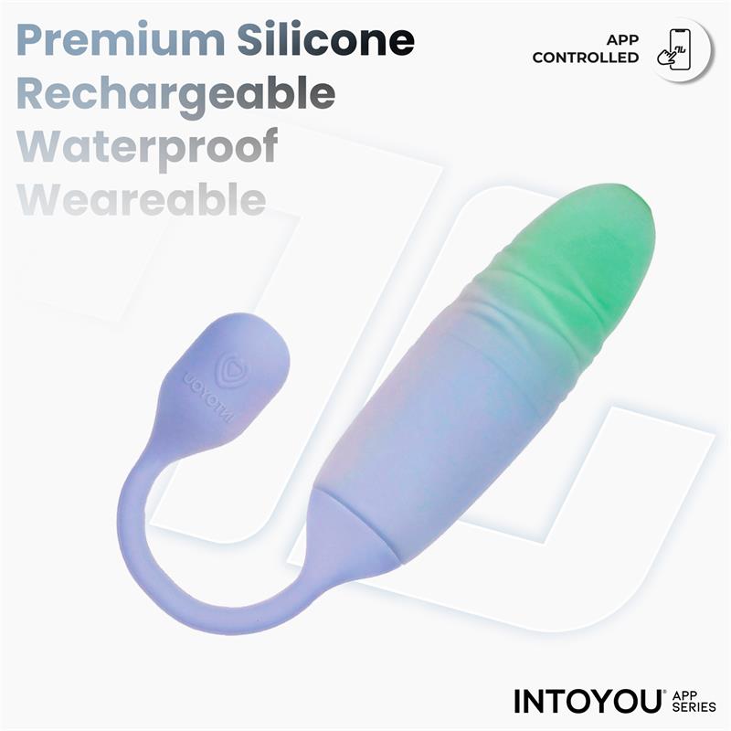 Nexegg Motion Huevo Vibrador Con Thrusting App Lila/Pistacho