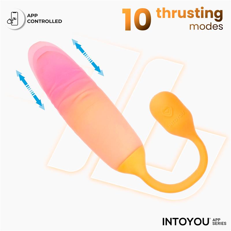 Nexegg Motion Huevo Vibrador Con Thrusting App Naranja/Rosa