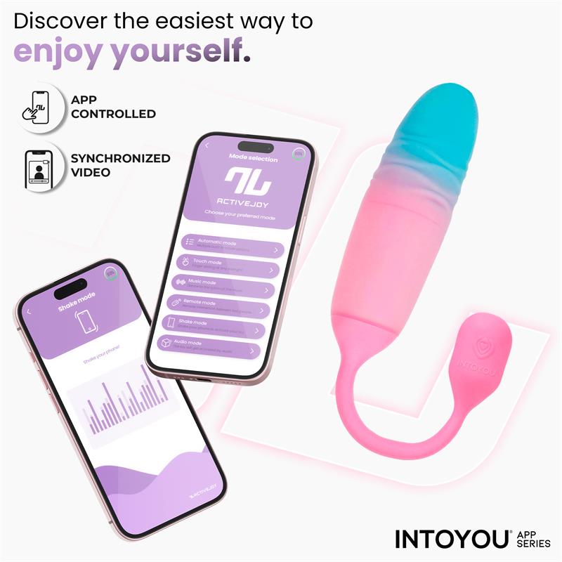 Nexegg Motion Huevo Vibrador Con Thrusting App Rosa/Turquesa