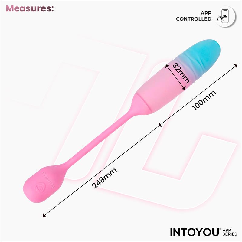 Nexegg Motion Huevo Vibrador Con Thrusting App Rosa/Turquesa