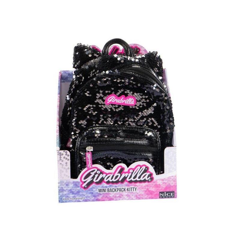 Nice Girabrilla Backpack Kitty Negro