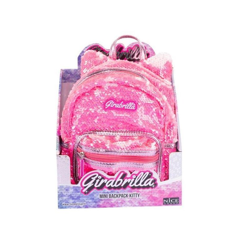 Nice Girabrilla Backpack Kitty Rosa