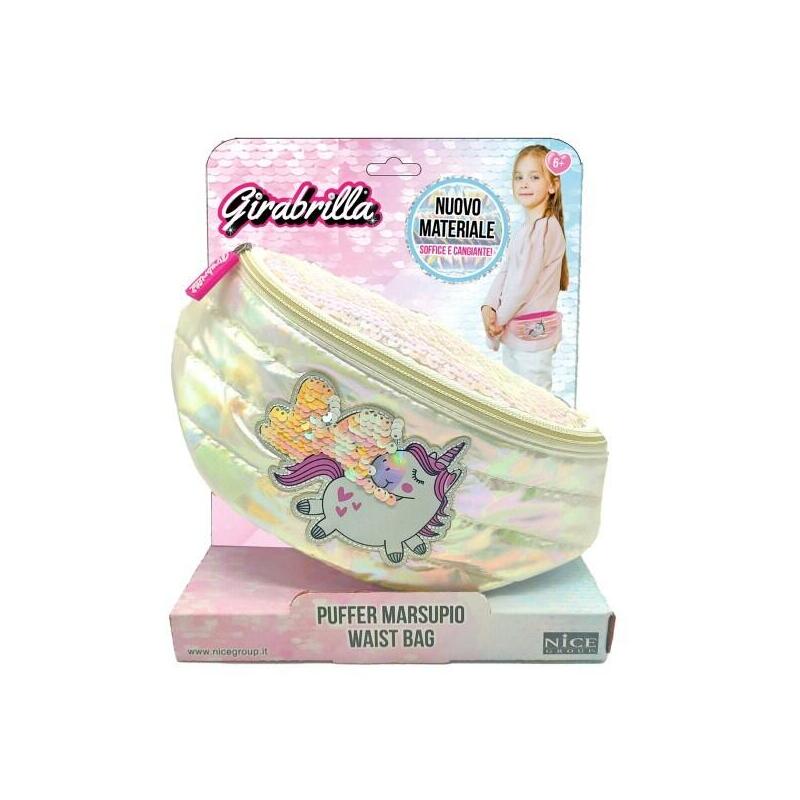 Nice Girabrilla White    Kidney Bag