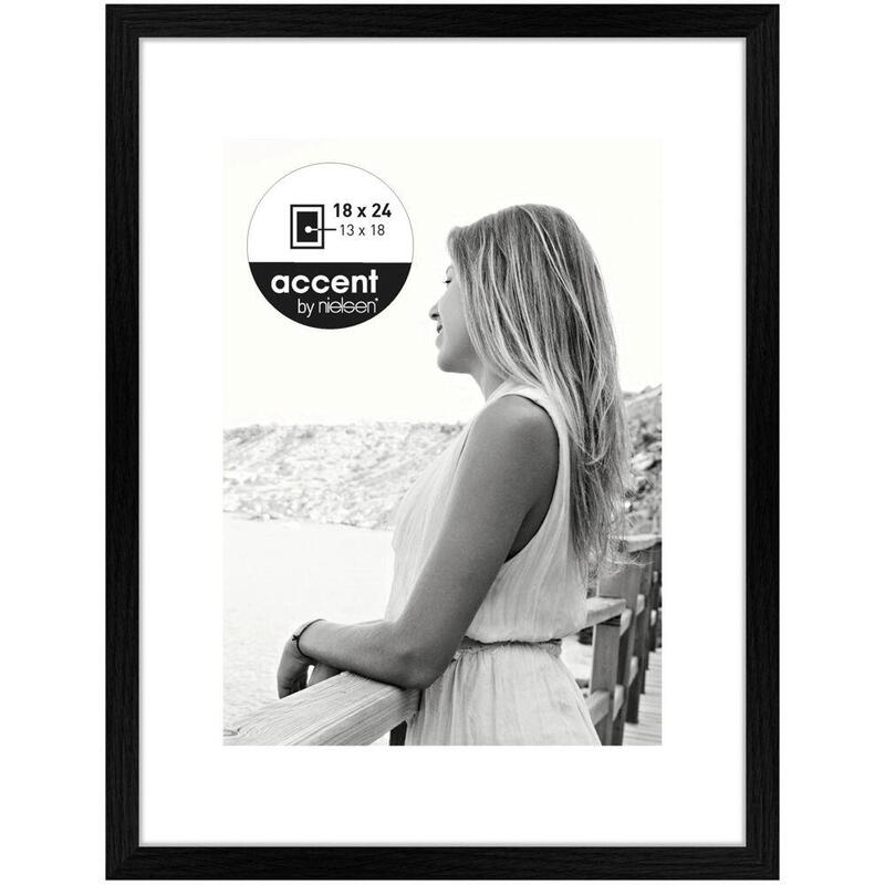 Nielsen Aura Negro 18x24 Madera Incl. Passepartout 1134000