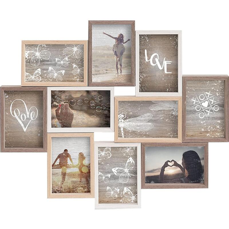 Nielsen Collage Colores Mezclados 10 10x10x15 Galería De Madera 8999345