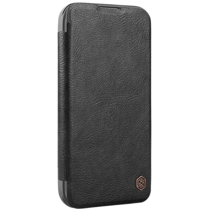 Nillkin Qin Prop Funda Libro De Cuero Iphone 16 Negro