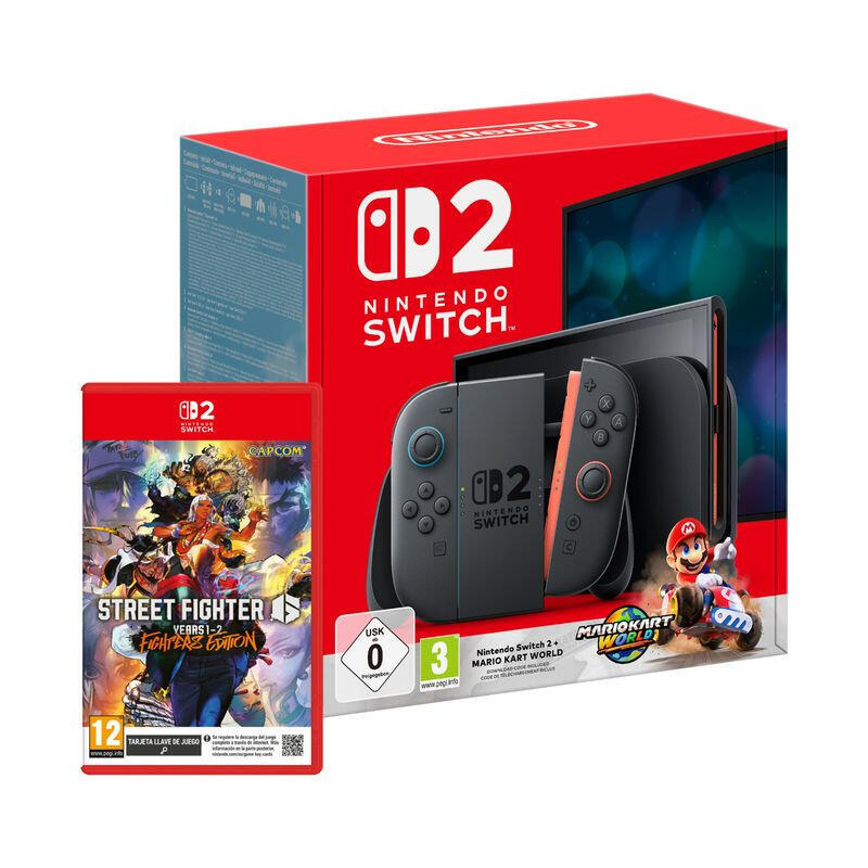 Nintendo Switch 2 + Mario Kart World + Street Fighter 6 Years 1-2 Fighters Edition