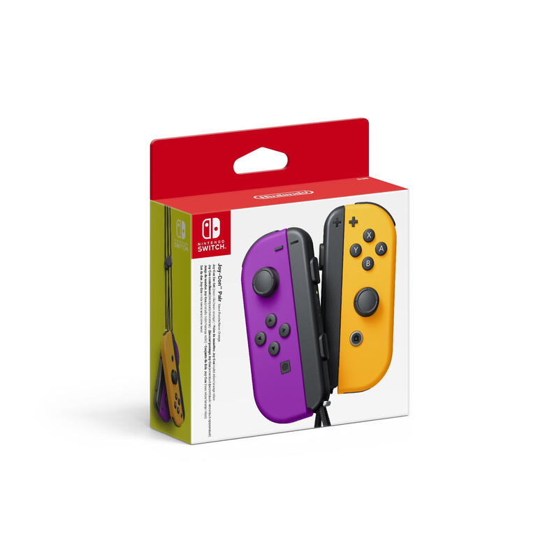Nintendo Switch Joy-Con Set Izquierda/Derecha Morado Neón/ Naranja Neón