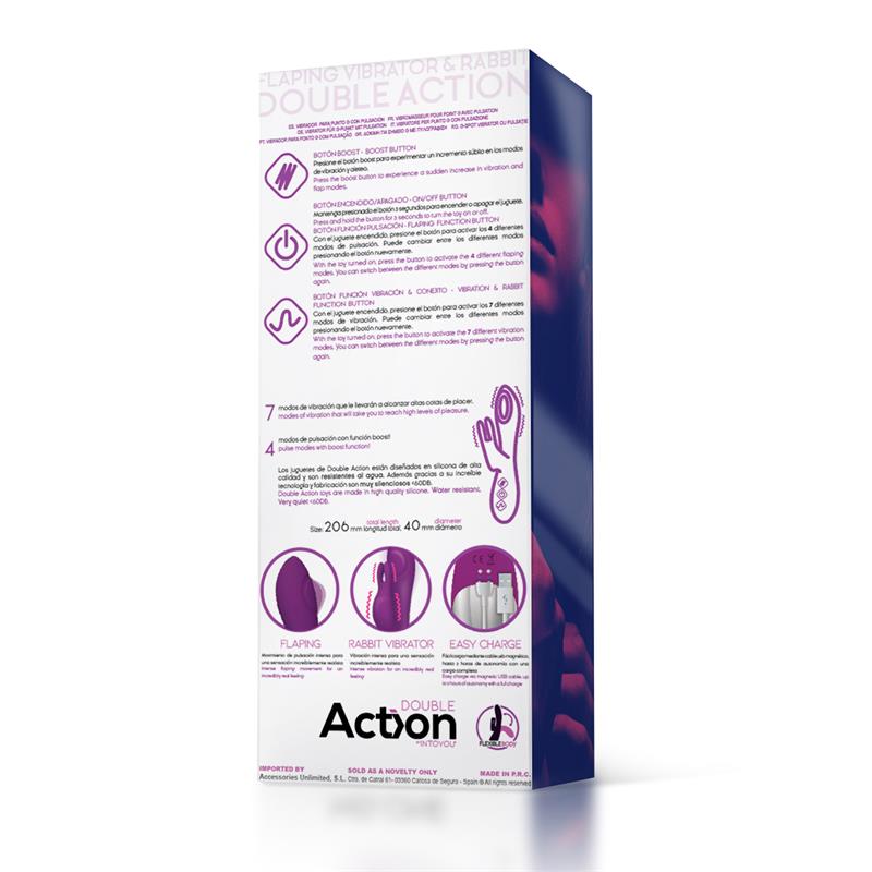 No. Eleven Vibrador Con Conejito, Punto G Y Fución De Pulsación Usb Margnético Silicona